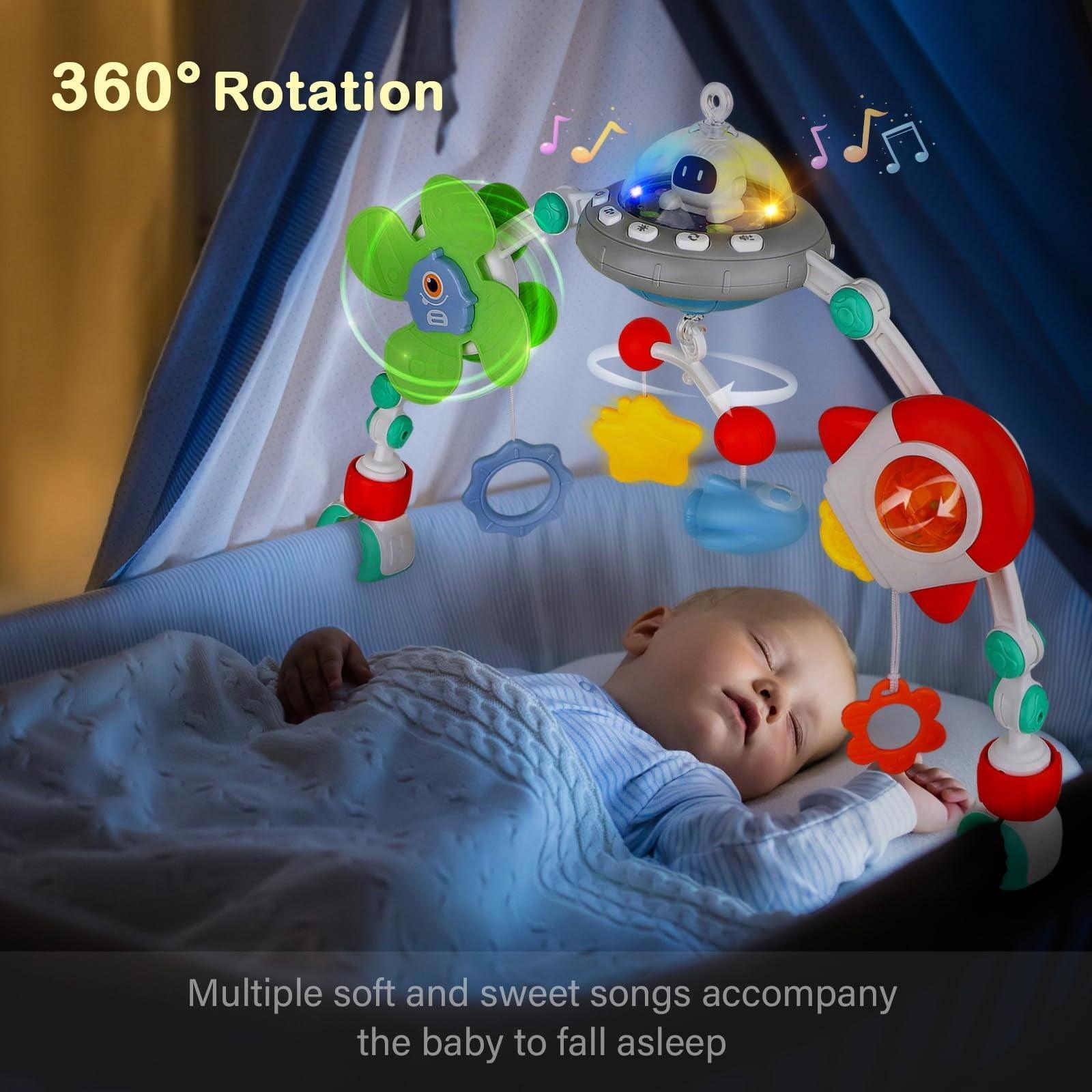 FVLOENG Car Seat Toys, Baby Stroller Arch Bar Toy, Activity Crib Mobile Musical Toddler Toy for Newborns (0-24 Months, Blue) - ClubOn