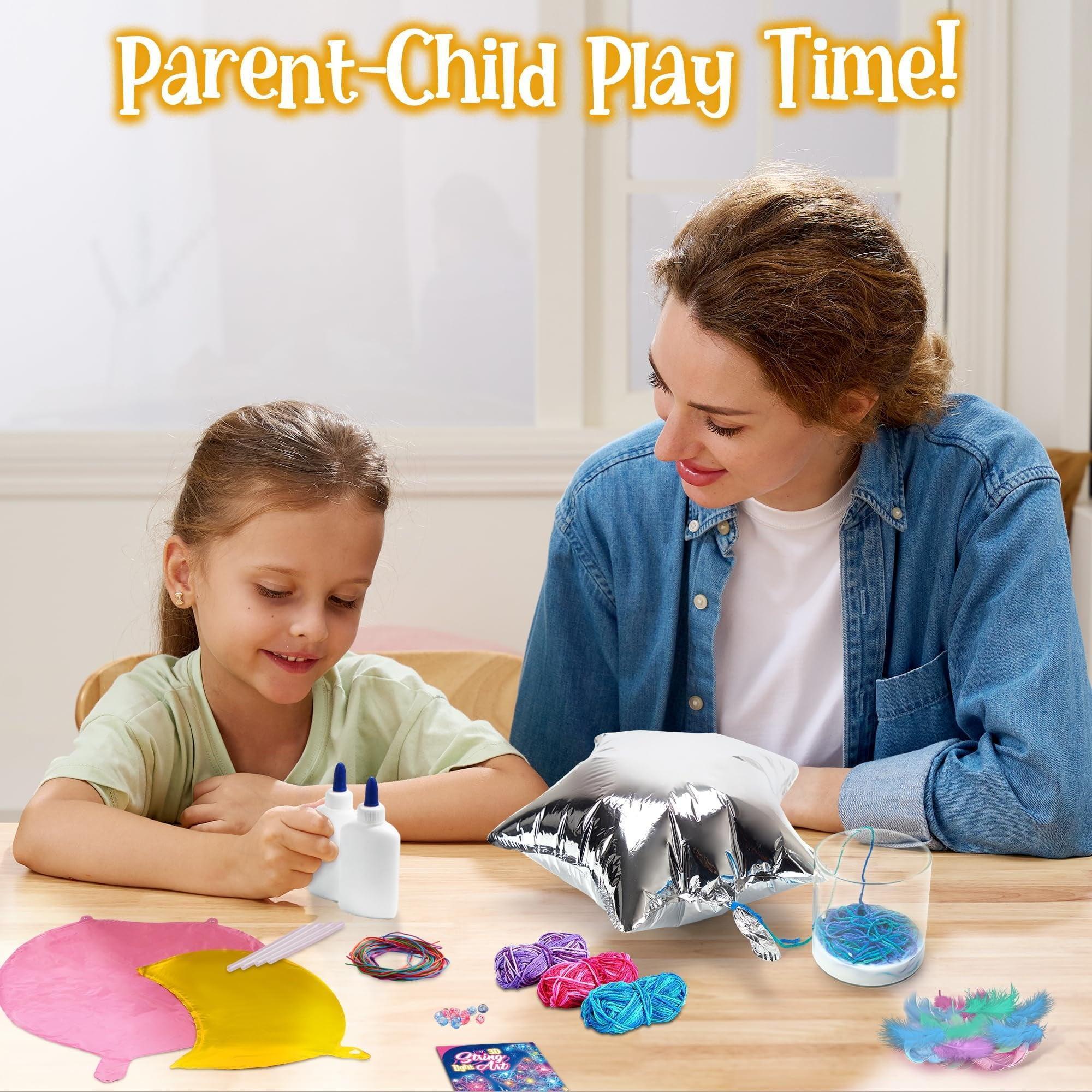 SYNCFUN 3-Pack 3D String Art Kit for Kids – 30 LED Craft Kit for Girls 6-12 - ClubOn