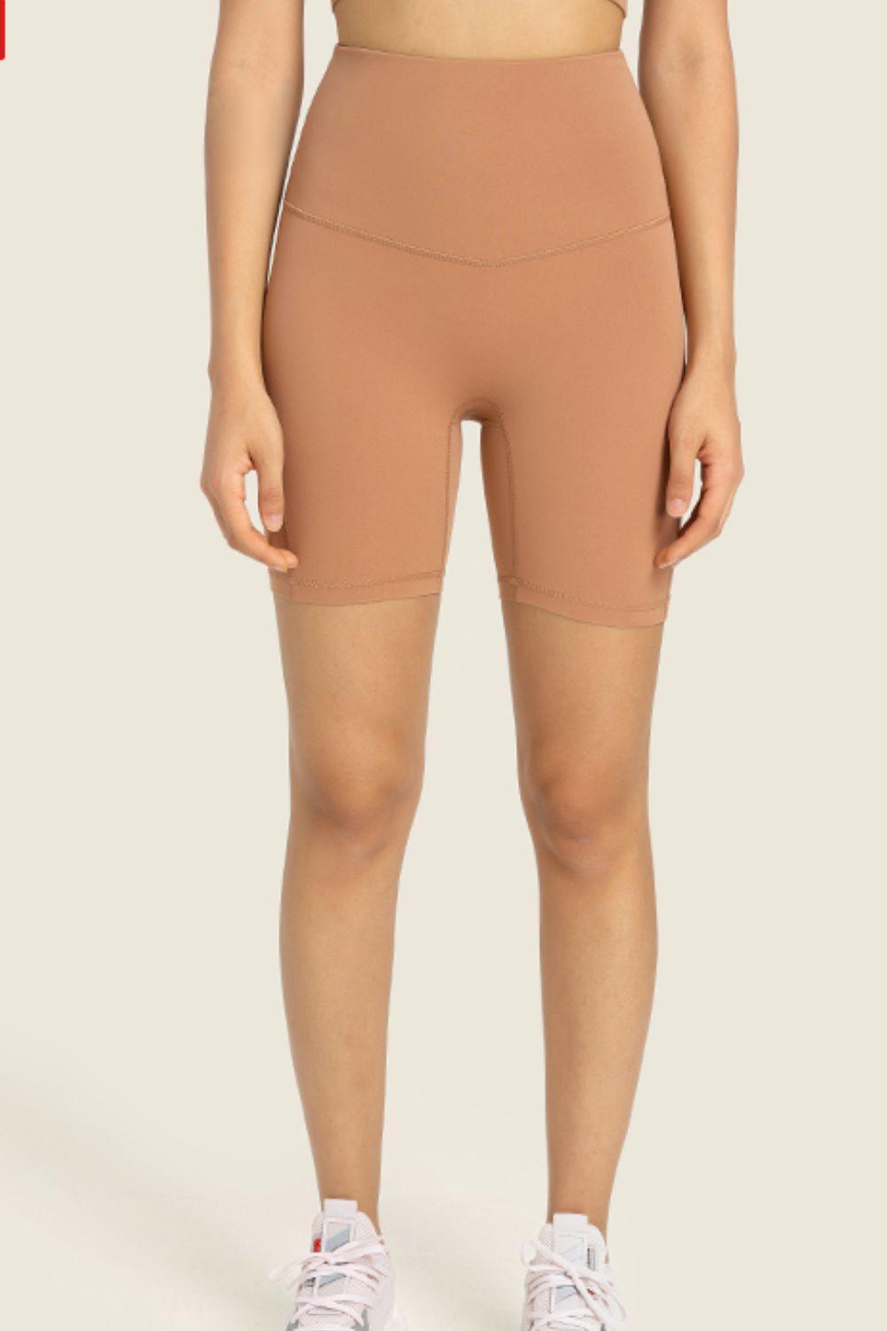 Millennia Seamless High-Rise Wide Waistband Biker Shorts - ClubOn