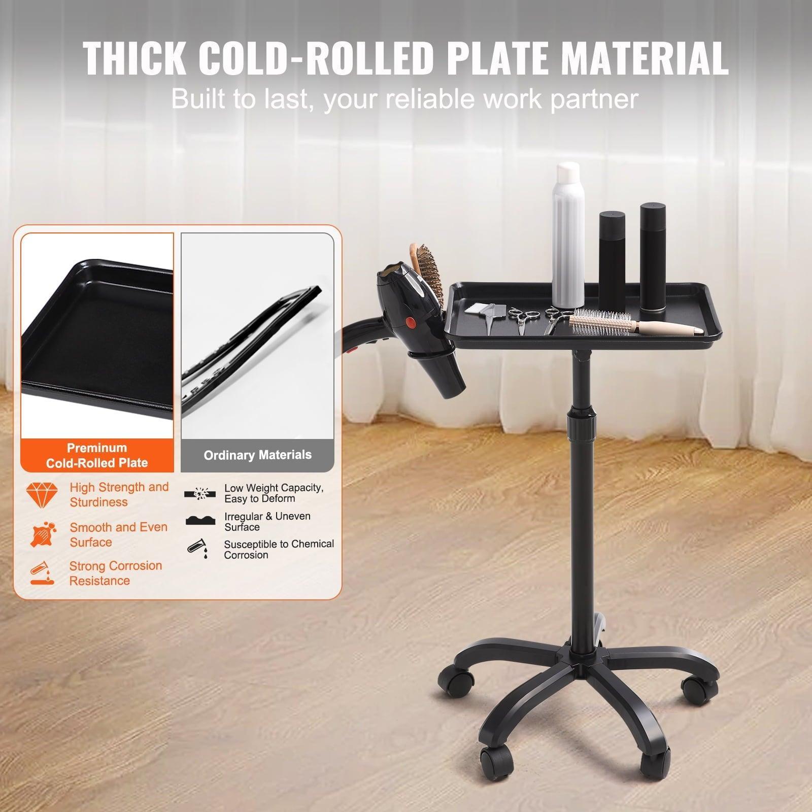 SKYSHALO Adjustable Rolling Salon Tray Cart, 30