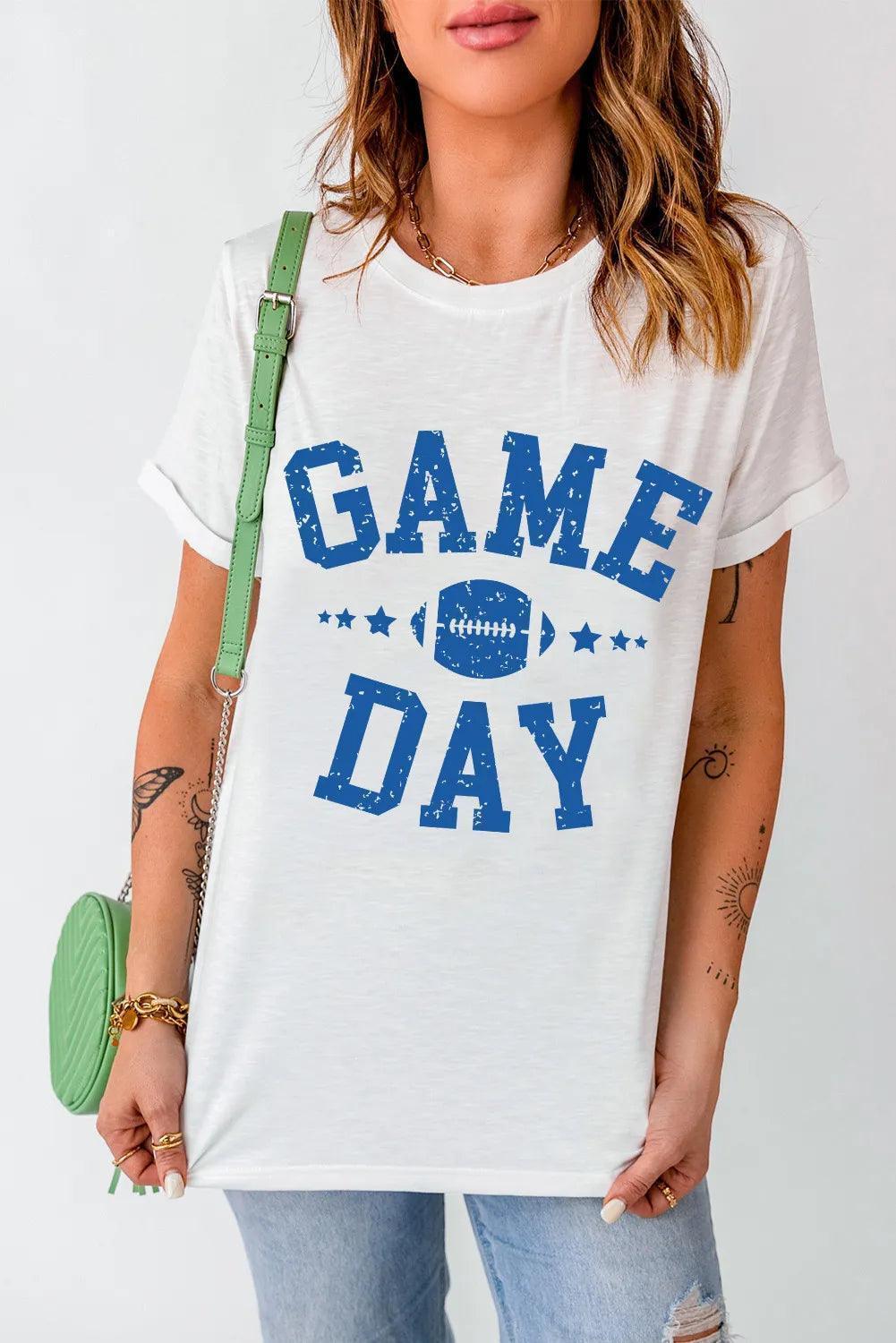 GAME DAY Round Neck Short Sleeve T-Shirt - ClubOn
