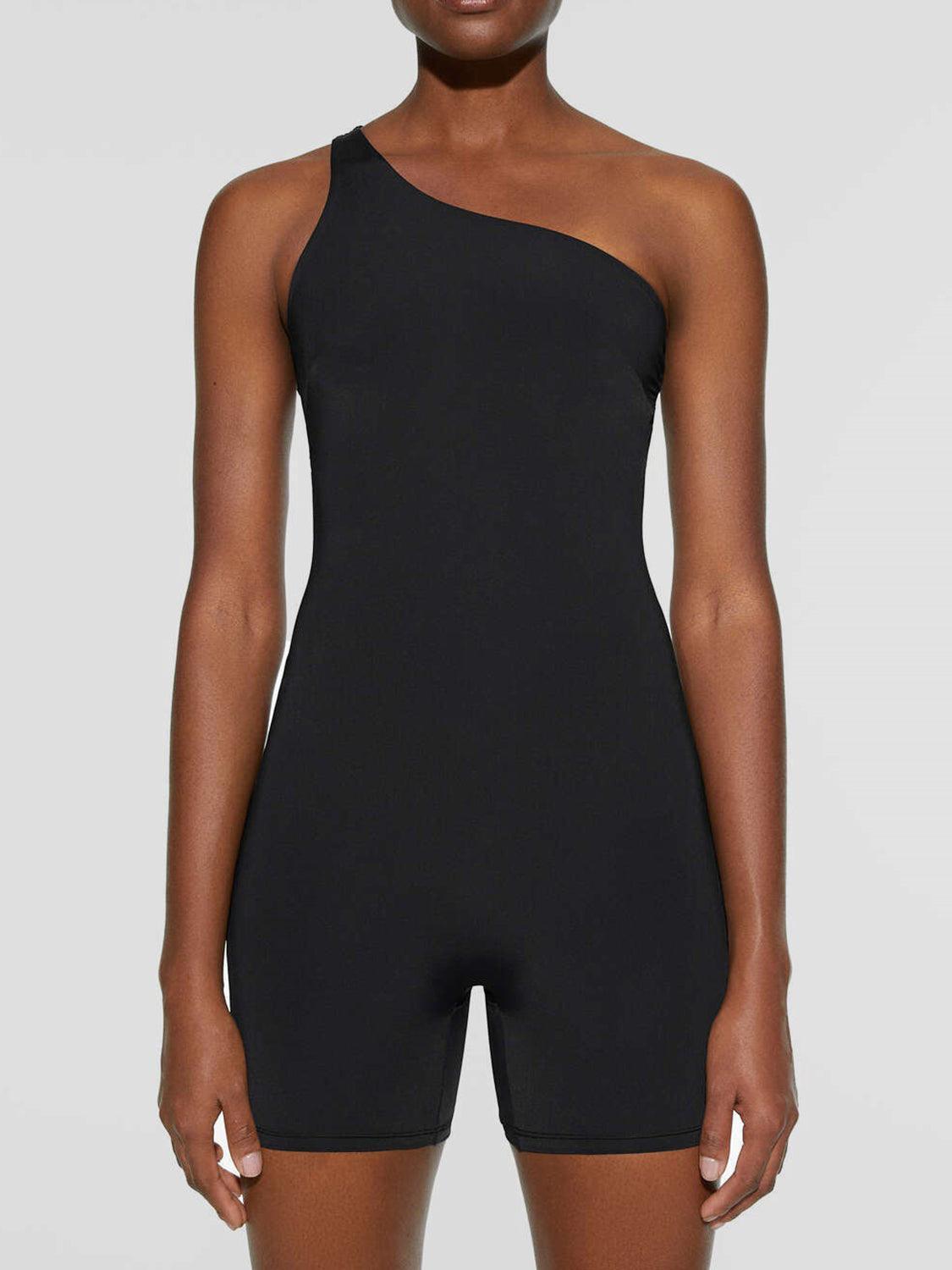 Single Shoulder Active Romper - ClubOn