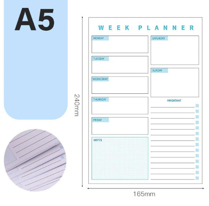 Daily Planner & Weekly Notepad – To-Do List Notebook - ClubOn