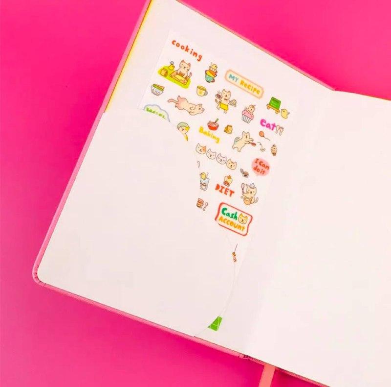 B6 Cute Heart Lock Notebook – Gold Stamping Pink Notepad - ClubOn