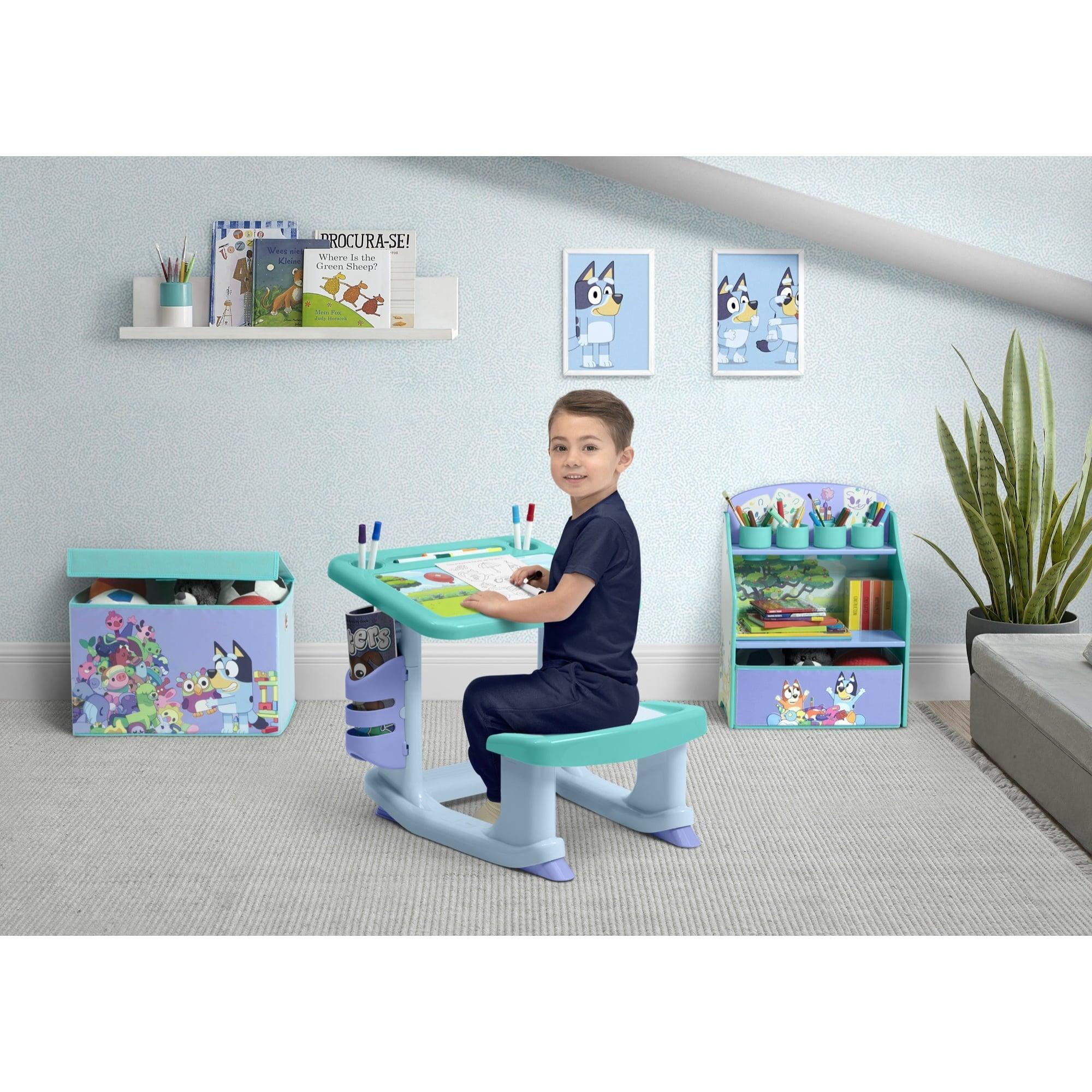 Bluey 3-Piece Art & Play Toddler Room-in-a-Box by Delta Children, Blue - ClubOn