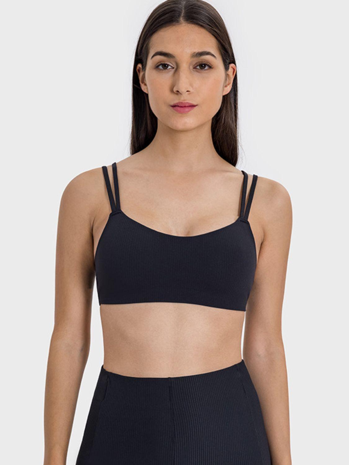 Millennia Scoop Neck Double Strap Active Cami - ClubOn