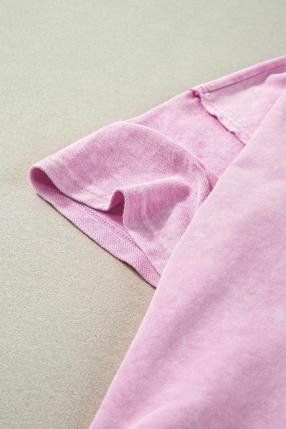 Plus Size Round Neck Half Sleeve T-Shirt - ClubOn