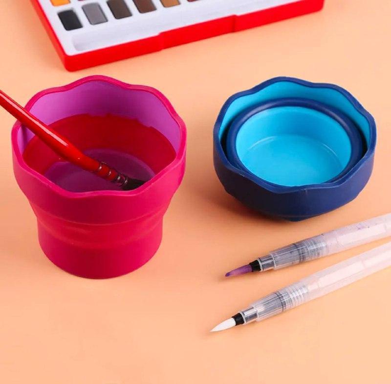 Faber-Castell Foldable Retractable Multi-Function Brush Washing Bucket – Rubber - ClubOn