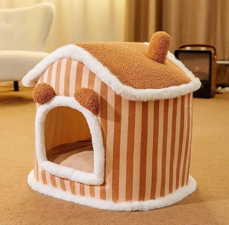 Pet Nest House - Autumn & Winter Closed Cat Nest for Warmth - ClubOn
