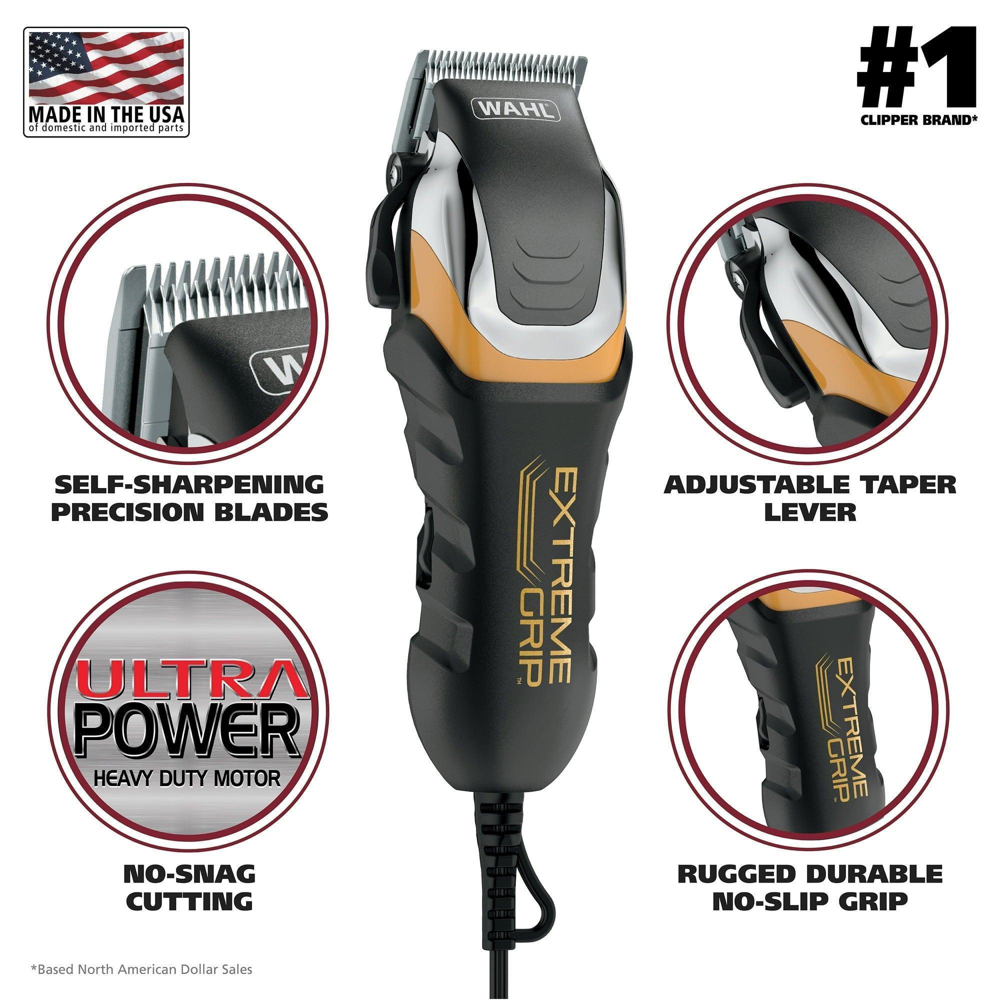 Wahl Extreme Grip Pro Corded Hair Clipper for Men & Women, No-Slip Grip, 79465-300 - ClubOn