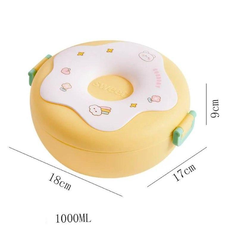 Lunch Box for Kids - Donut Cartoon Snack Box for School - ClubOn