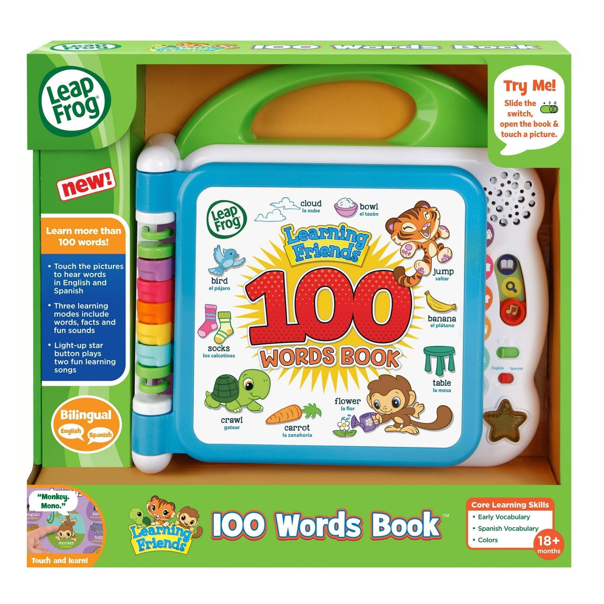 LeapFrog Learning Friends 100 Words Book, Alphabet Toys for Baby and Toddler - ClubOn