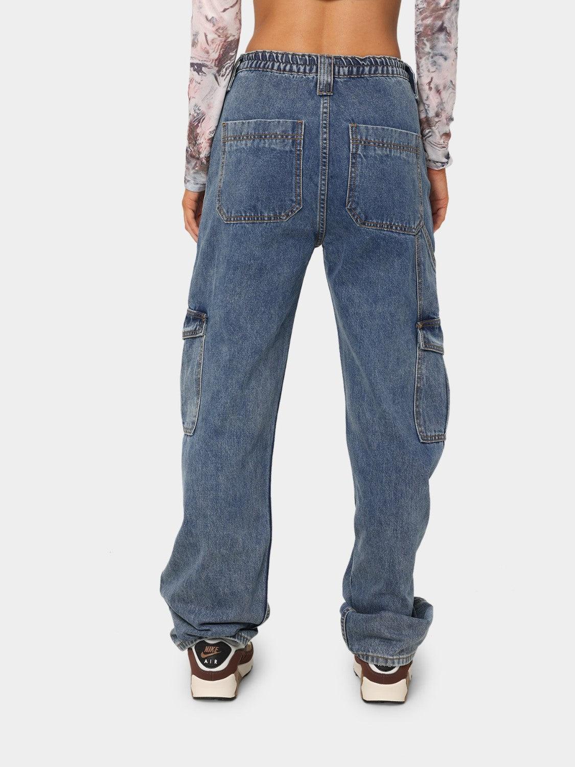 Straight Jeans with Pockets - ClubOn