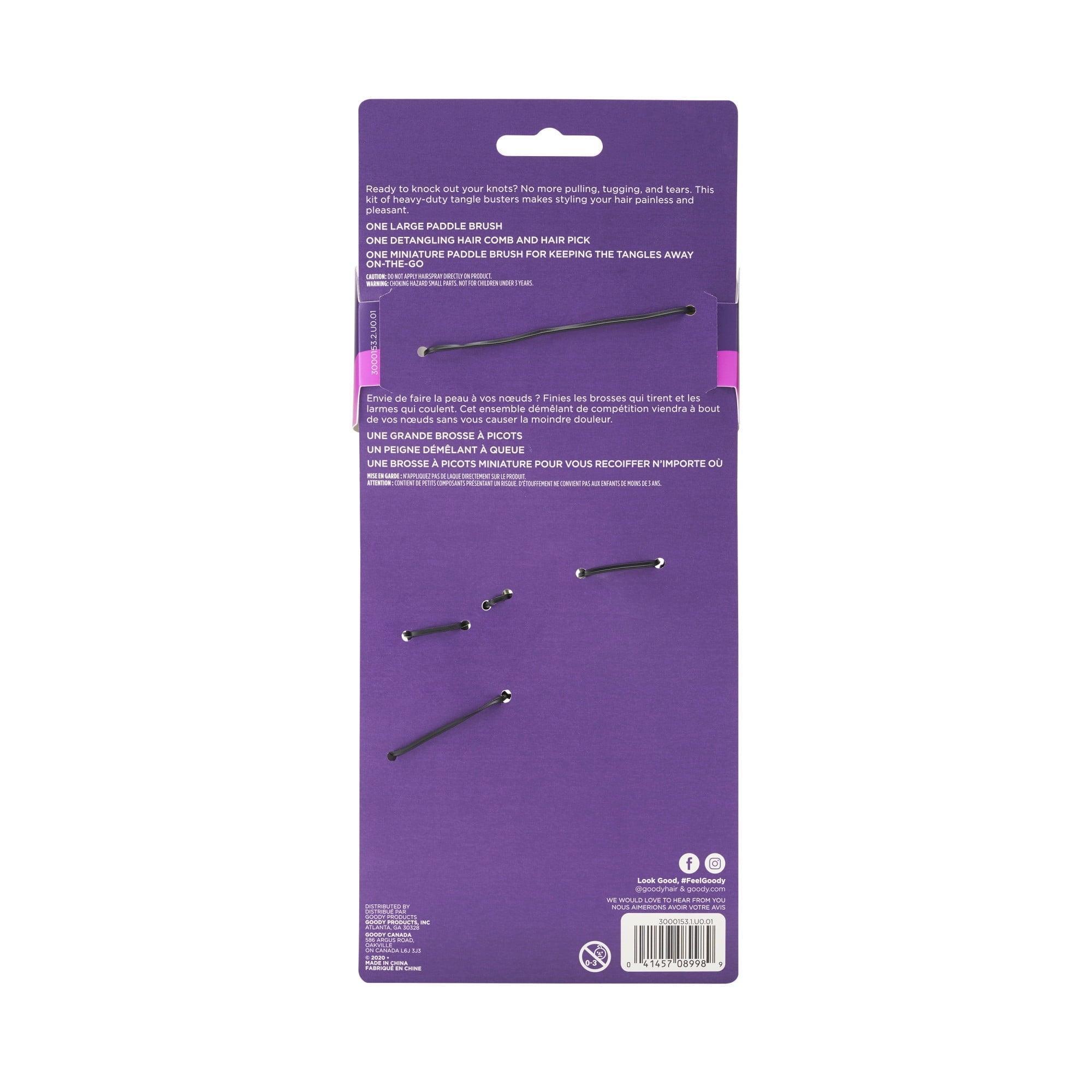 Detangle It Oval Brush and Comb Combo, 3Ct – Earthy Tone - ClubOn