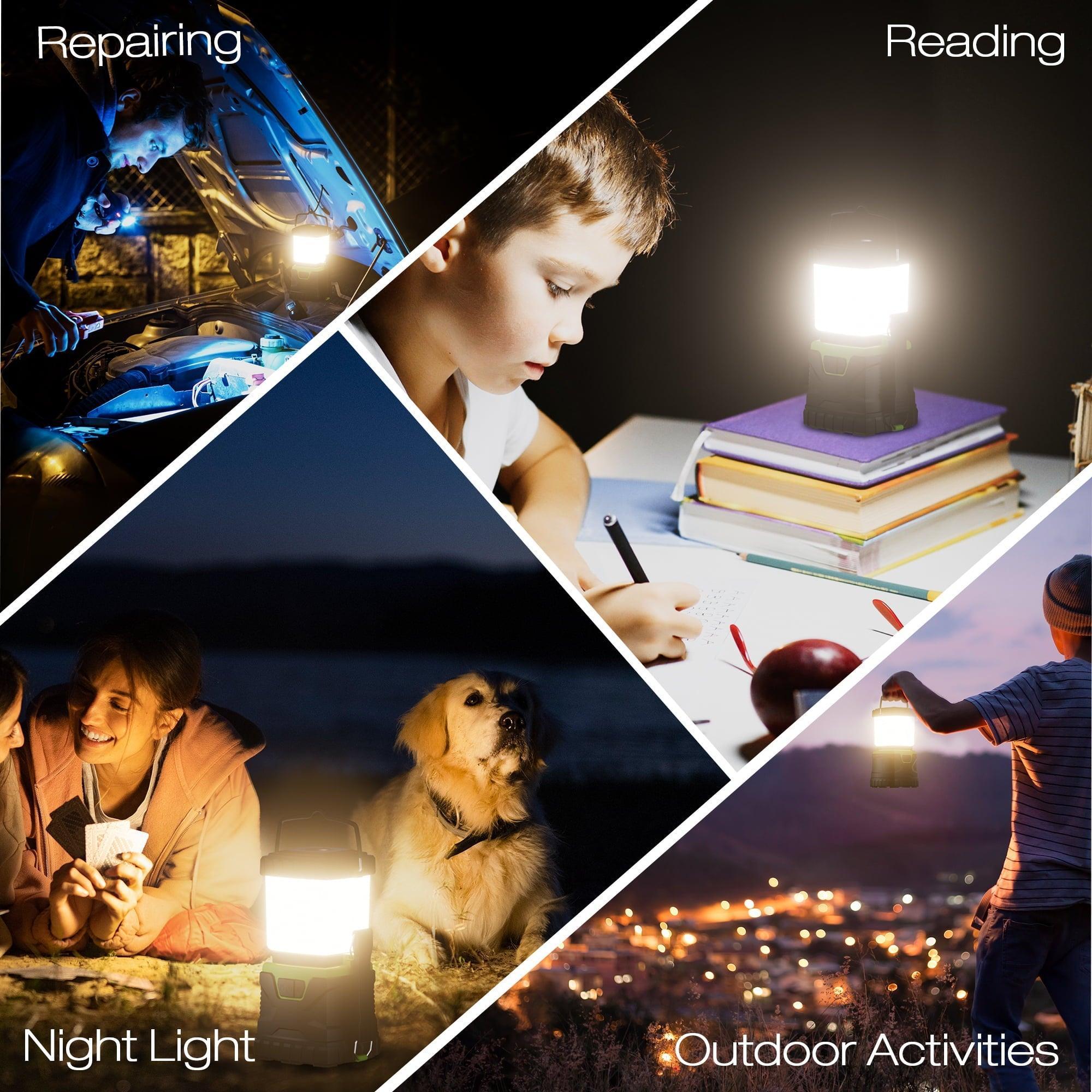 SUNOYAR Rechargeable Camping Lantern, 1500LM, 5 Light Modes, Green - ClubOn