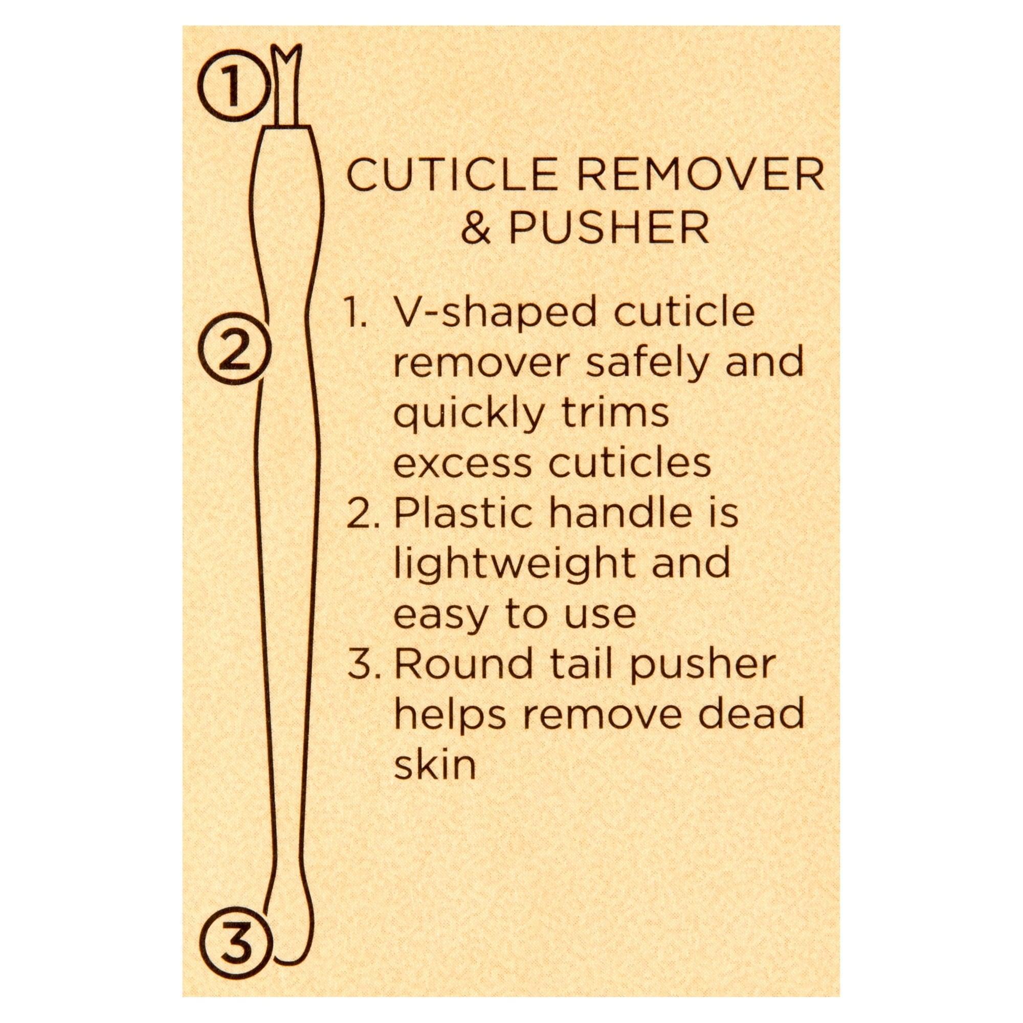 Equate Beauty V-Shaped Fingernail Cuticle Remover & Pusher, Unisex, 1ct - ClubOn