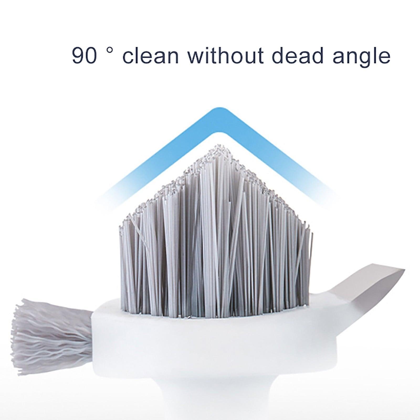 Giyblacko 4-in-1 Cleaning Brushes with Handles, Heavy Duty Floor Scrub Brush, Flexible Stiff Bristles for Bathroom, Shower, Sink, Carpet - ClubOn