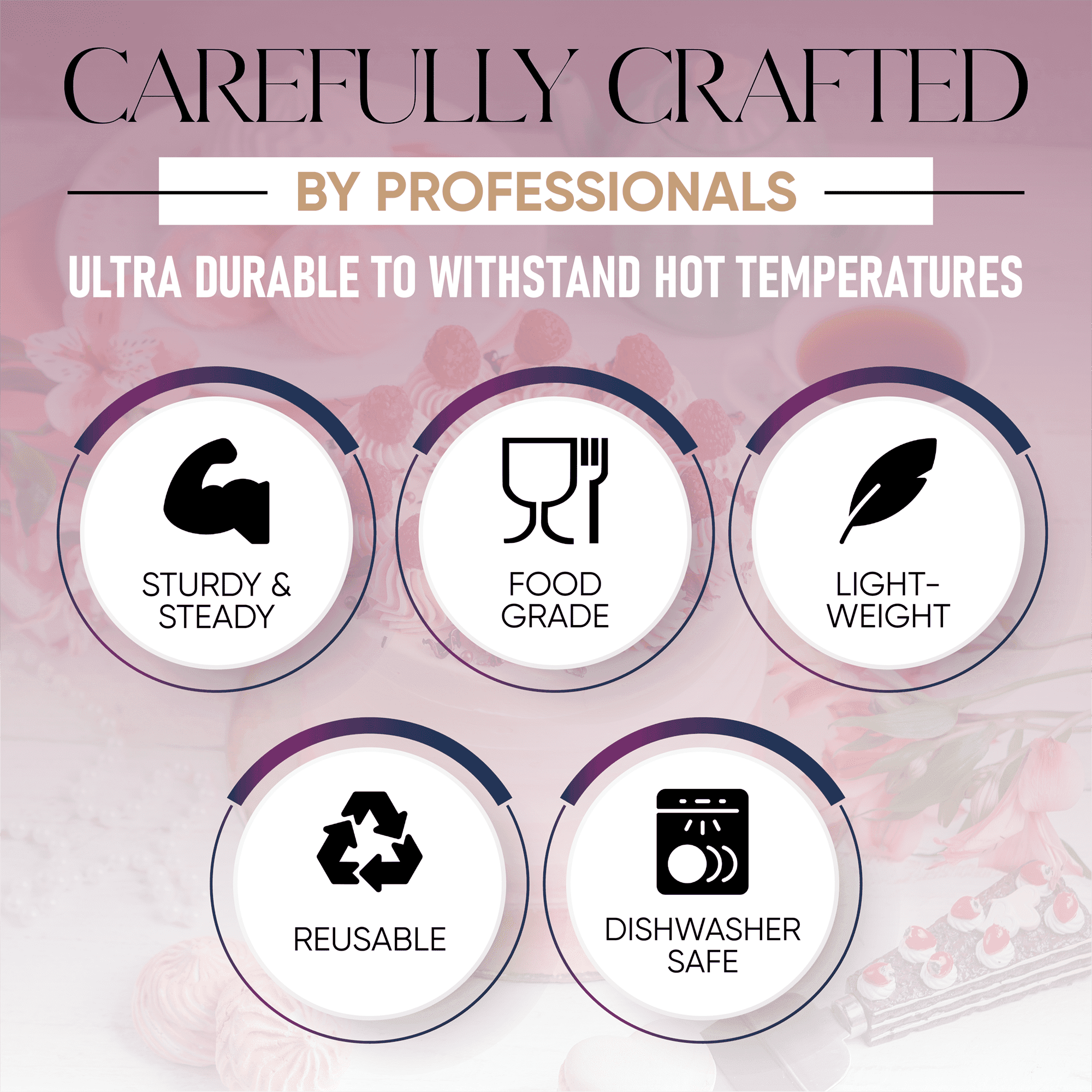 Bamboo Cake Stand with Dome Cover – 6 in 1 Multi-Function Cupcake Holder, 12.8