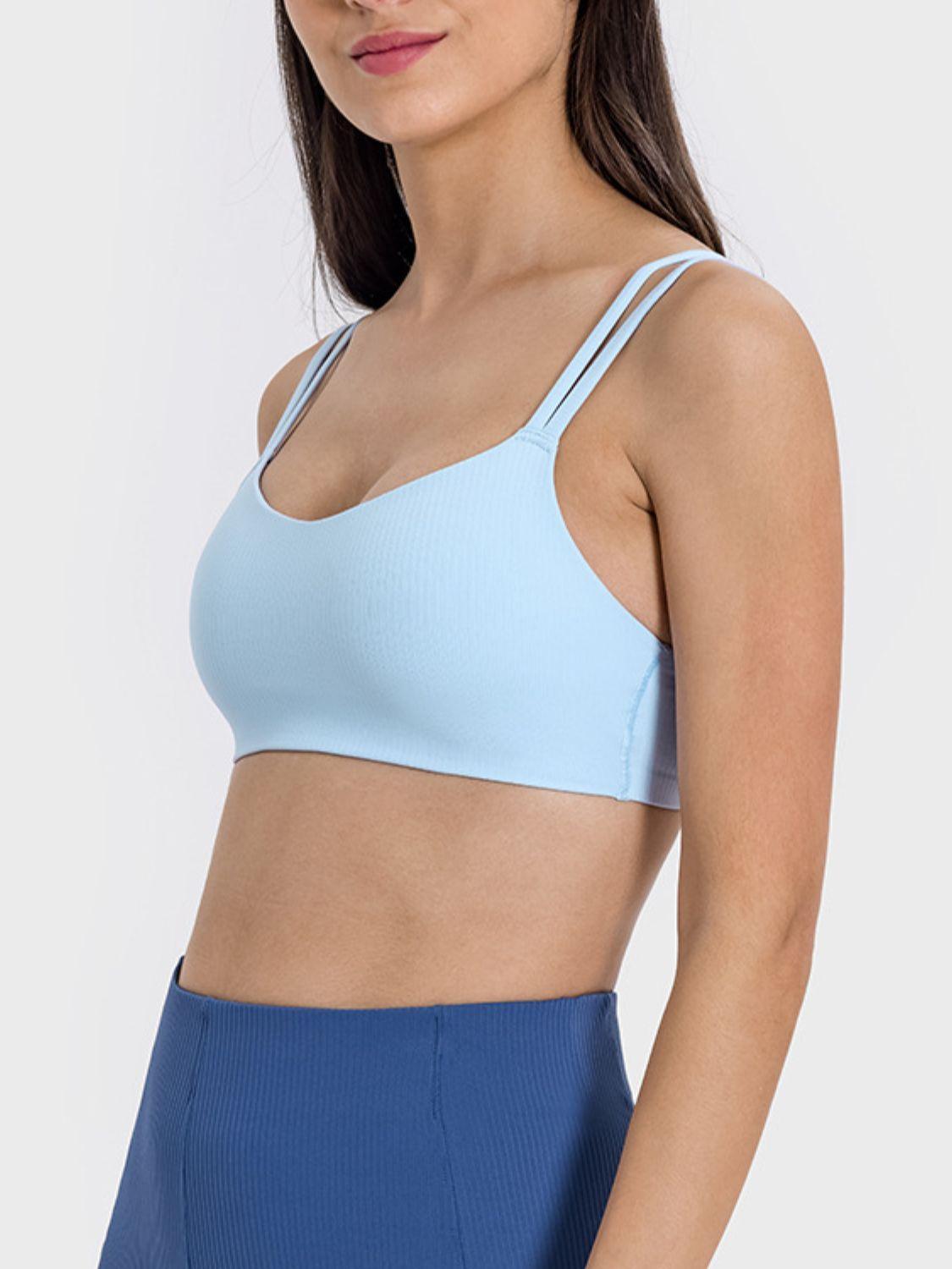Millennia Scoop Neck Double Strap Active Cami - ClubOn