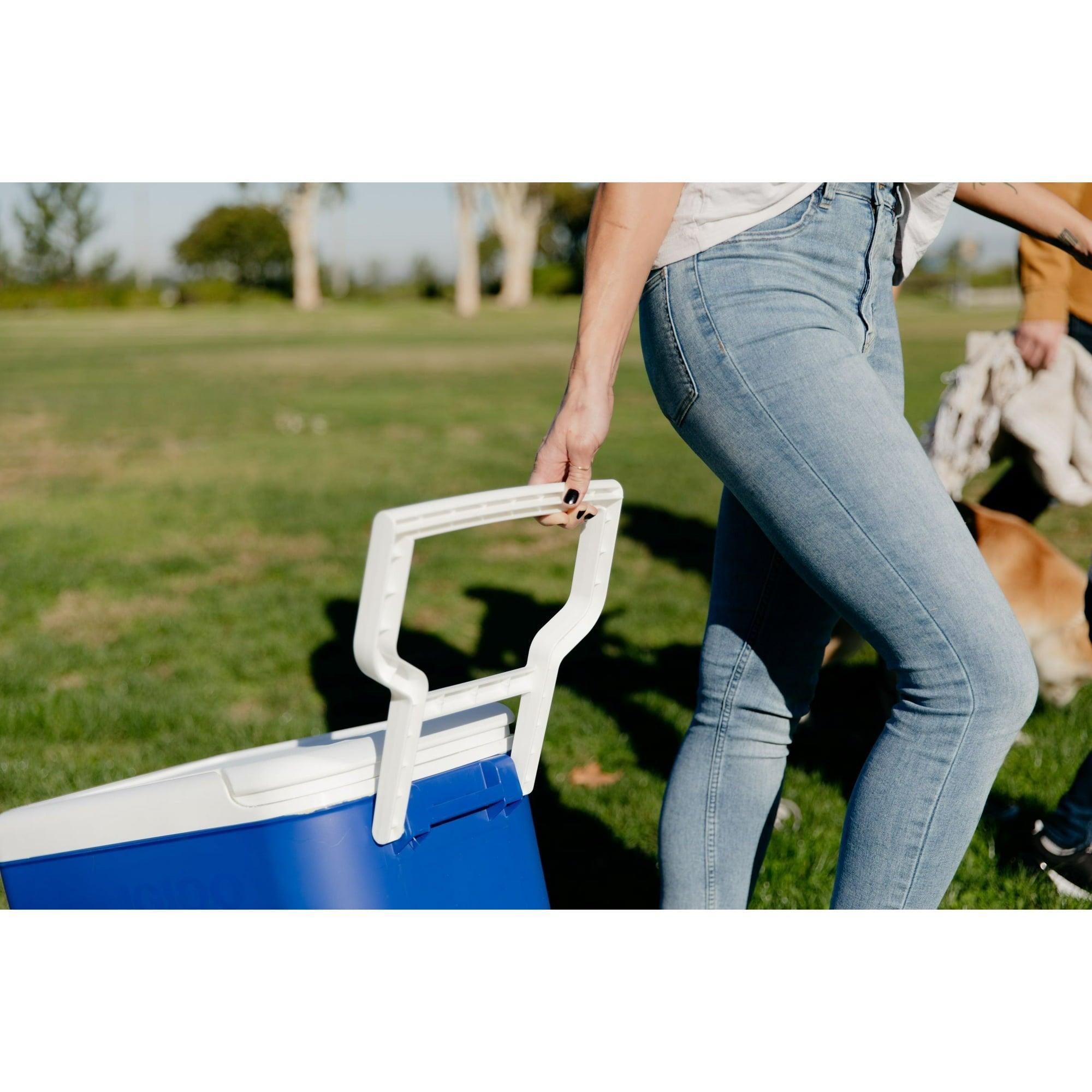 Igloo 38 QT Wheelie Cool Hard Sided Cooler with Wheels, Blue - ClubOn