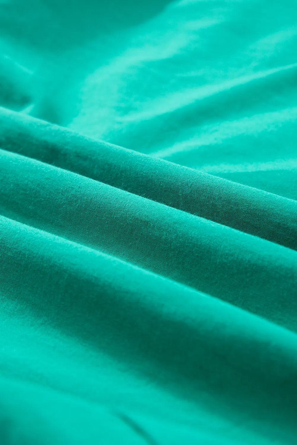 Collared Neck Flounce Sleeve Dress - ClubOn