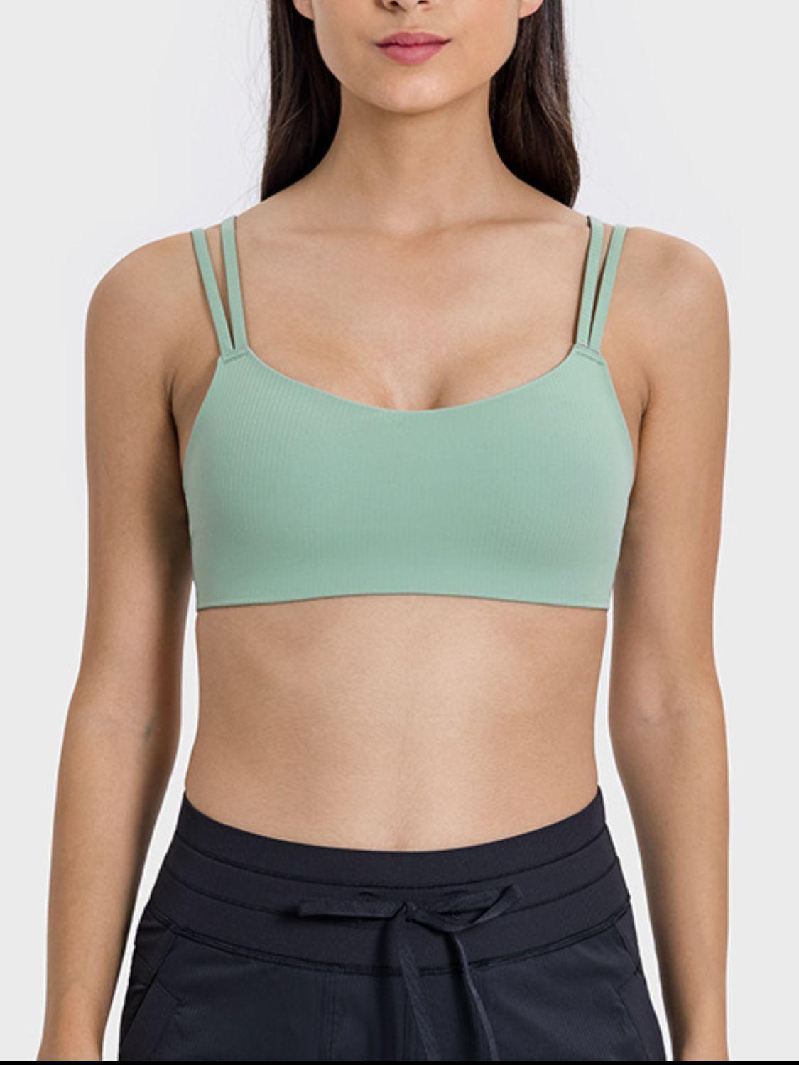 Millennia Scoop Neck Double Strap Active Cami - ClubOn