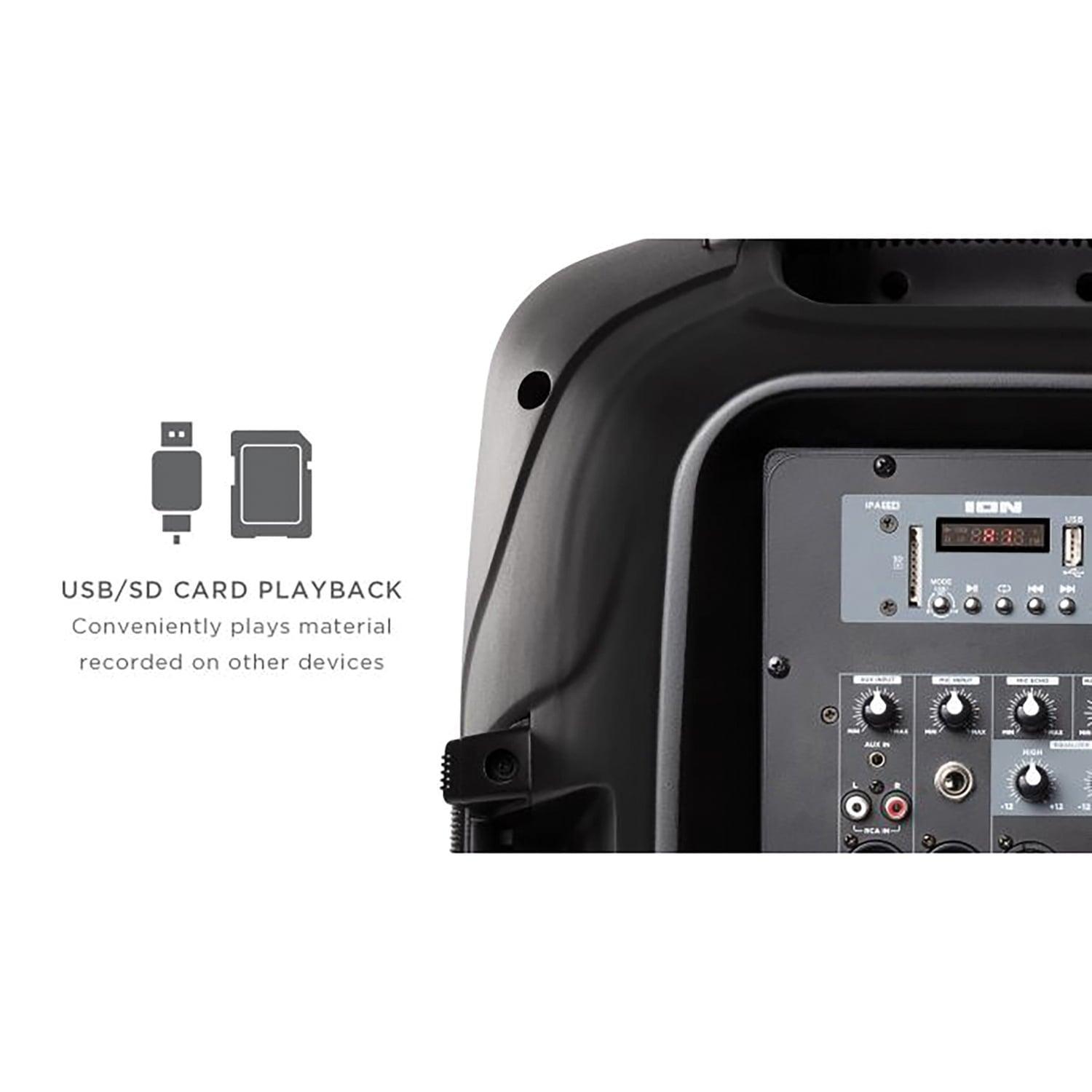 ION Audio Pro Glow 1500 Portable Bluetooth Speaker, 1500W, Black (PROGLOW1500) - ClubOn