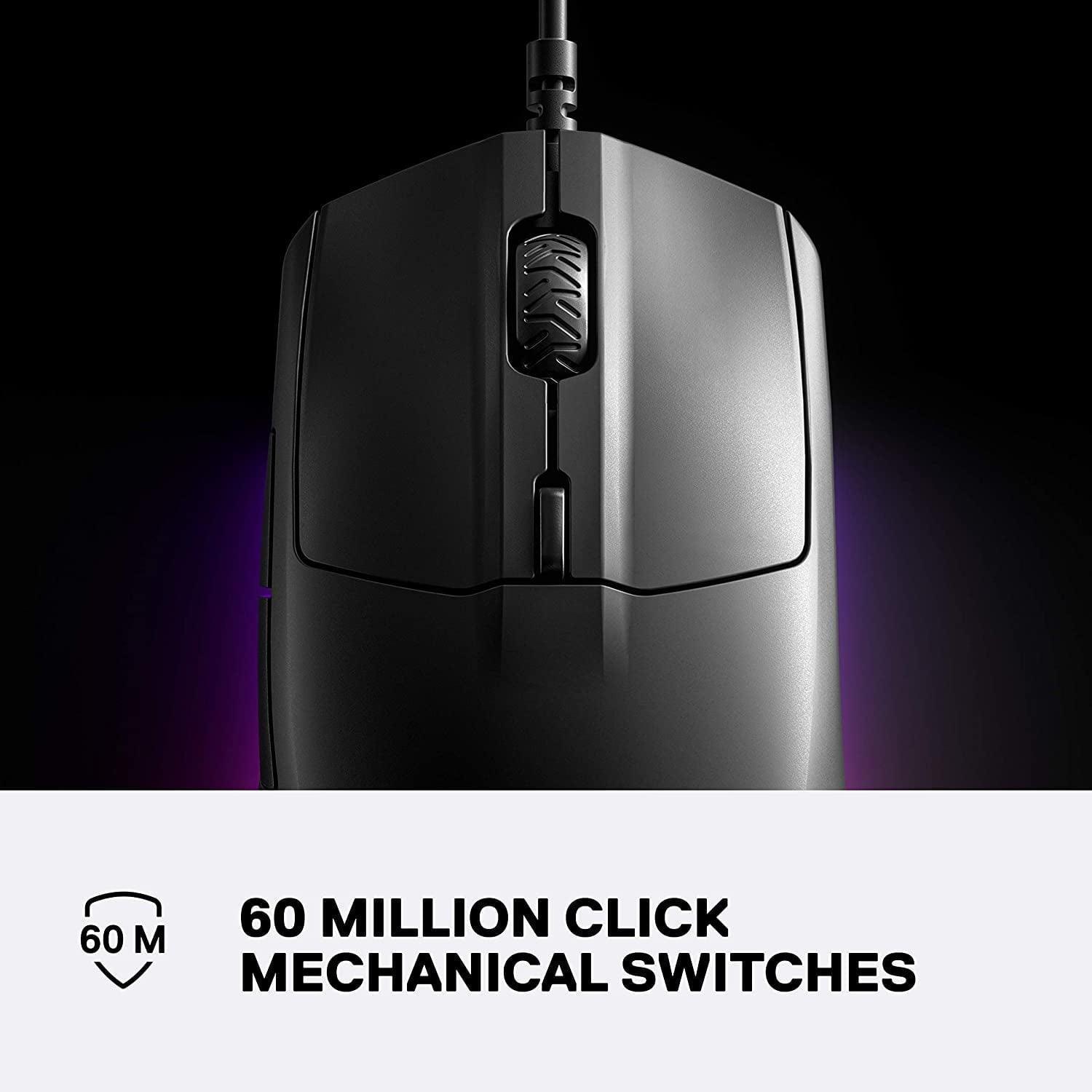 SteelSeries Rival 3 Gaming Mouse – 8,500 CPI TrueMove Core Sensor, 6 Programmable Buttons, RGB Lighting - ClubOn