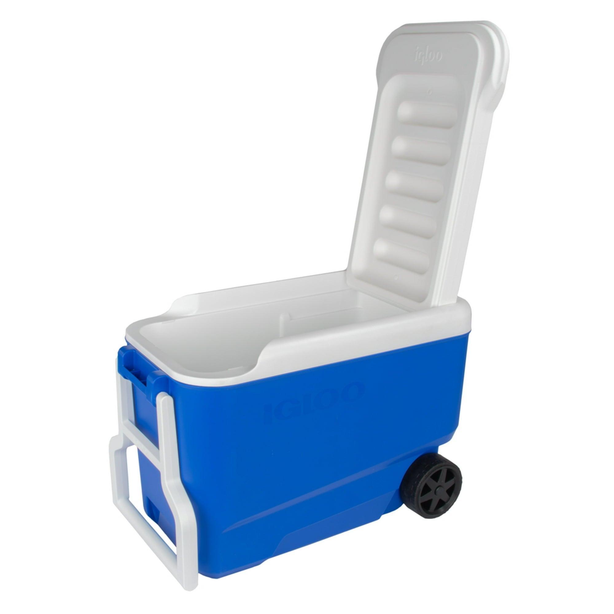 Igloo 38 QT Wheelie Cool Hard Sided Cooler with Wheels, Blue - ClubOn