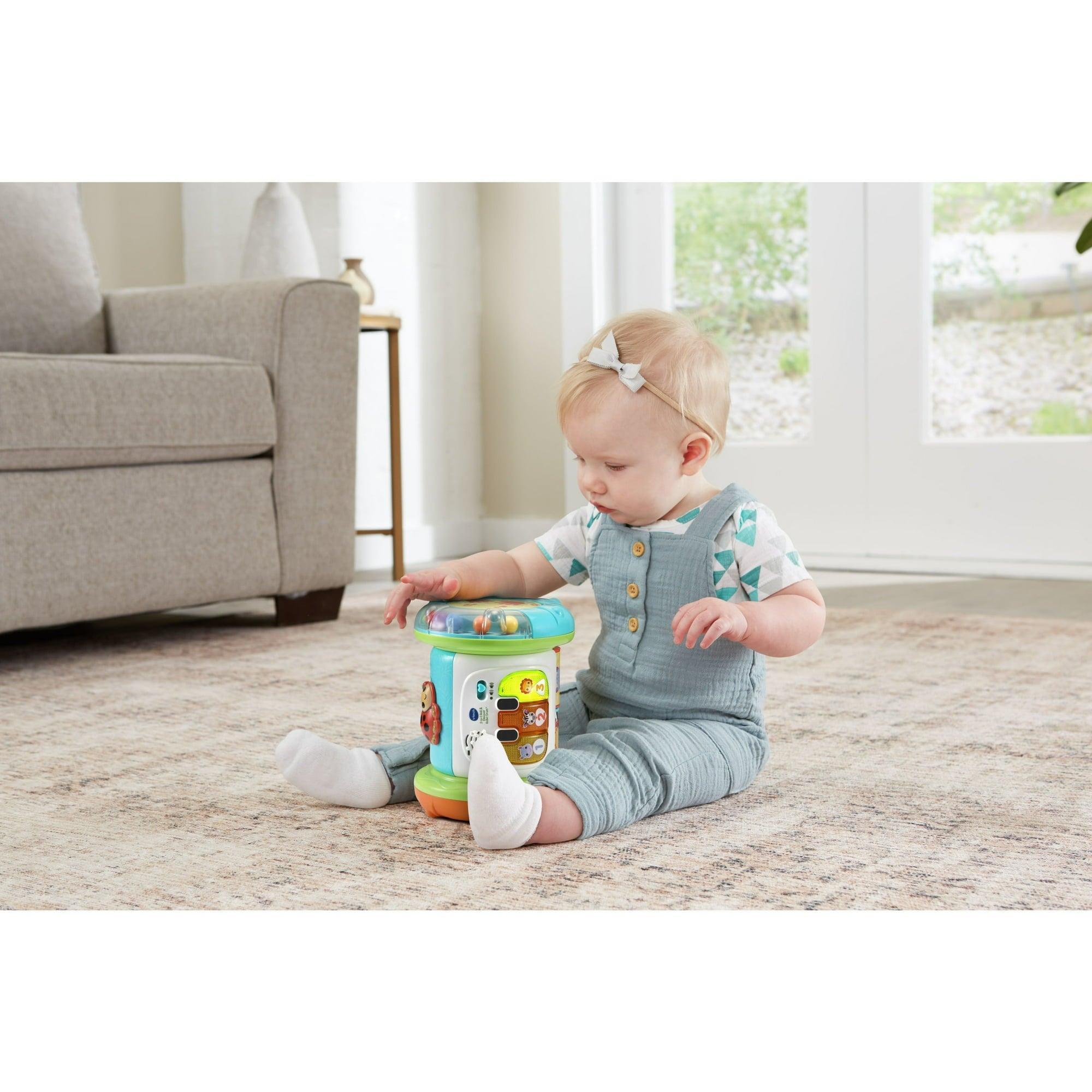 VTech Baby 2-in-1 Roll & Discover Roller Drum - Interactive Toy for Babies & Toddlers - ClubOn