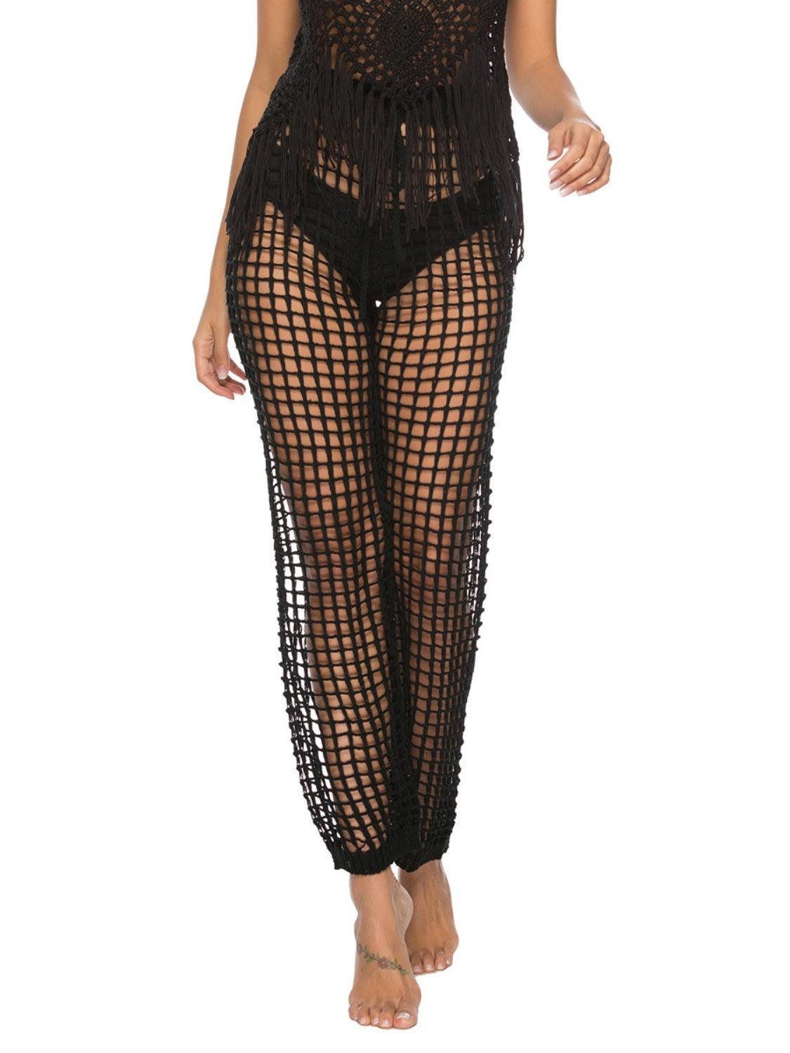 Cutout High Waist Swim Pants - ClubOn