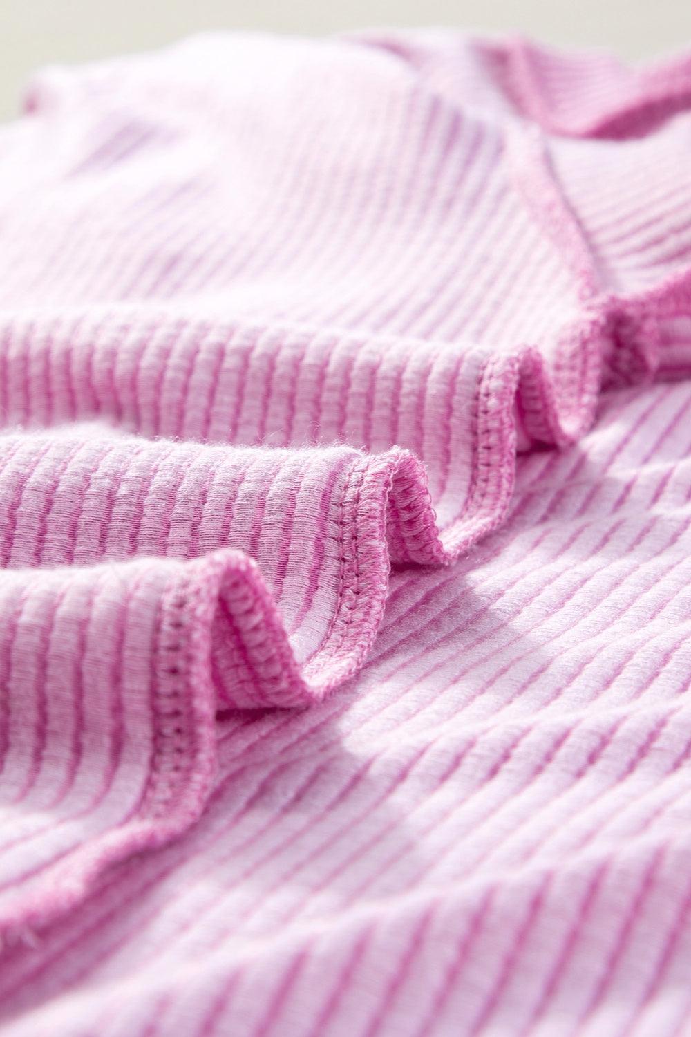 Plus Size Round Neck Short Sleeve Top and Shorts Set - ClubOn