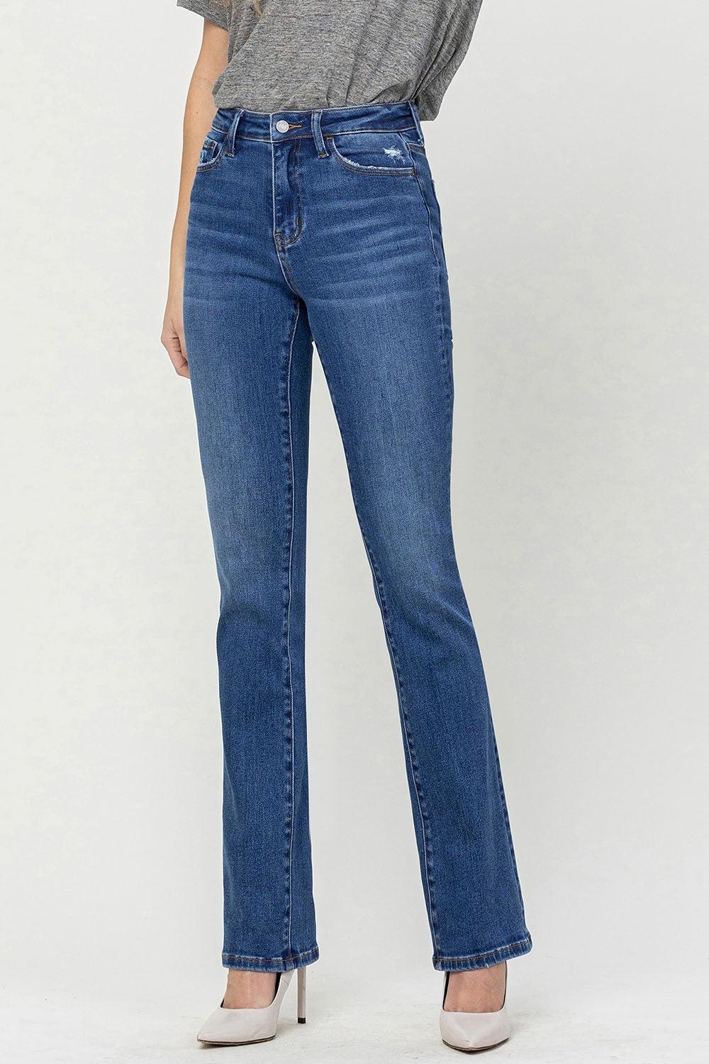 Vervet by Flying Monkey High Waist Bootcut Jeans - ClubOn