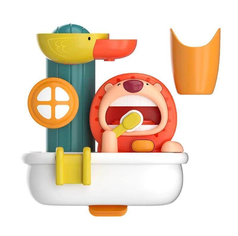 Lion Bubble Spin Bath Toy – Electric Shower with Suction Cup for Kids - ClubOn