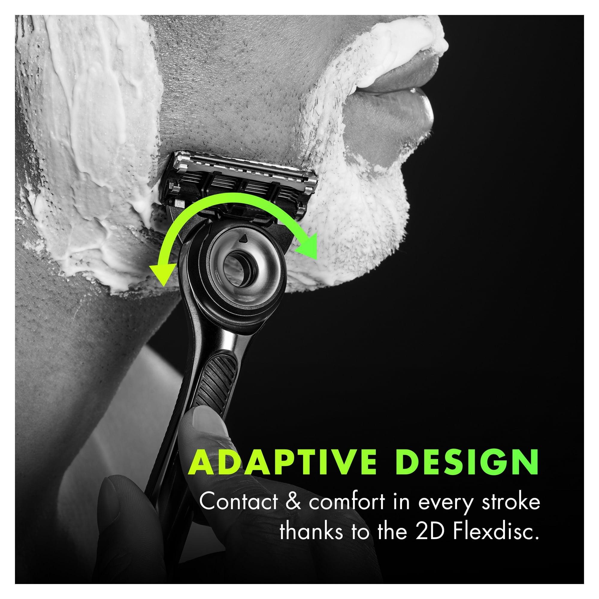 Gillette Labs Exfoliating Bar Men's Razor, 1 Handle & 2 Blade Refills, Gray - ClubOn