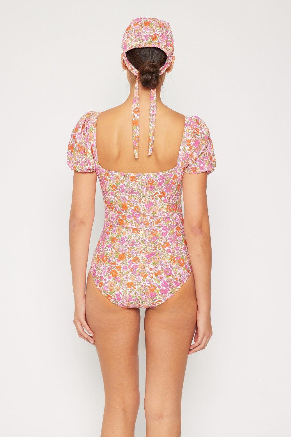 Marina West Swim Floral Puff Sleeve One-Piece - ClubOn