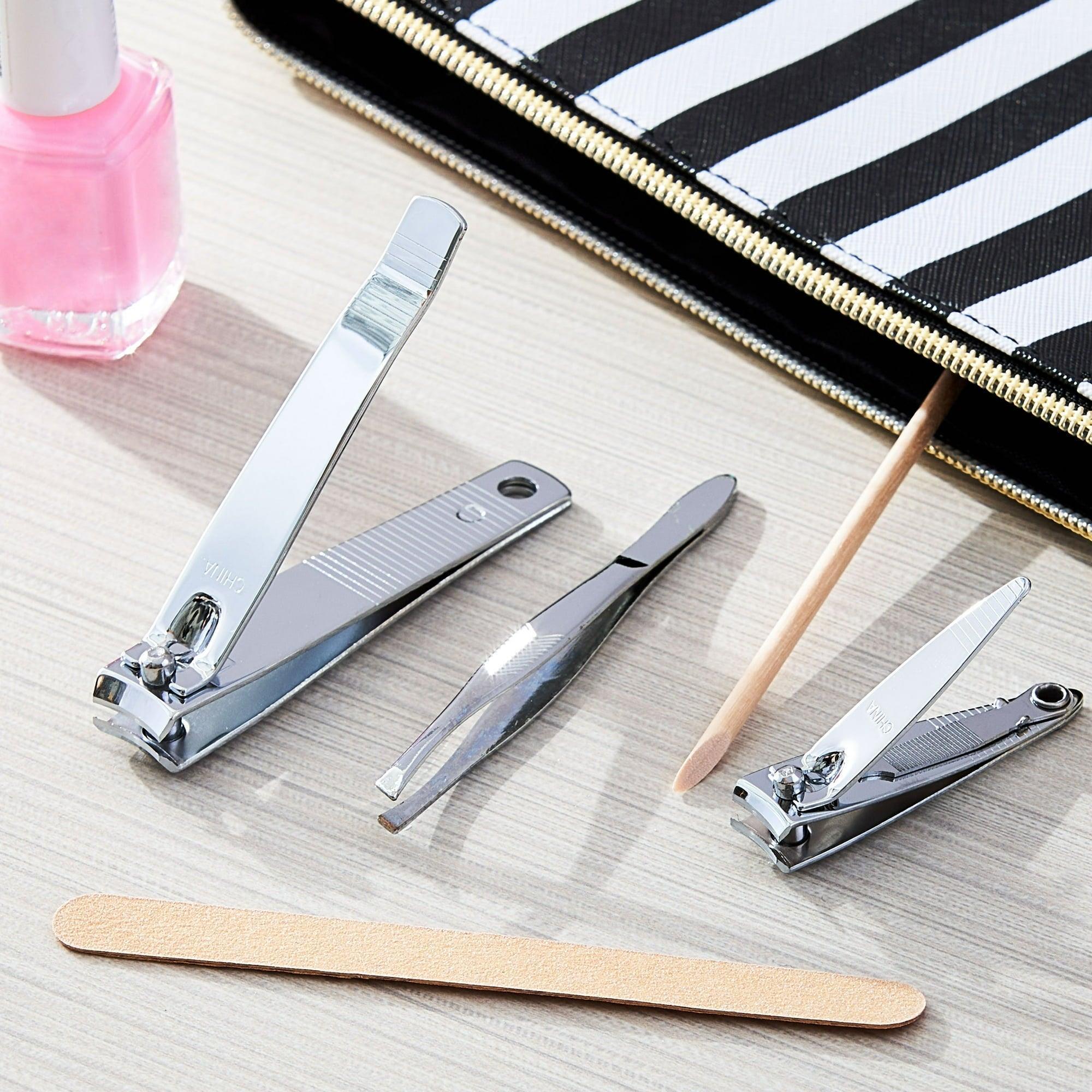 Equate All-in-One Nails Grooming Essentials Kit for Adults, Silver, 5 Count - ClubOn