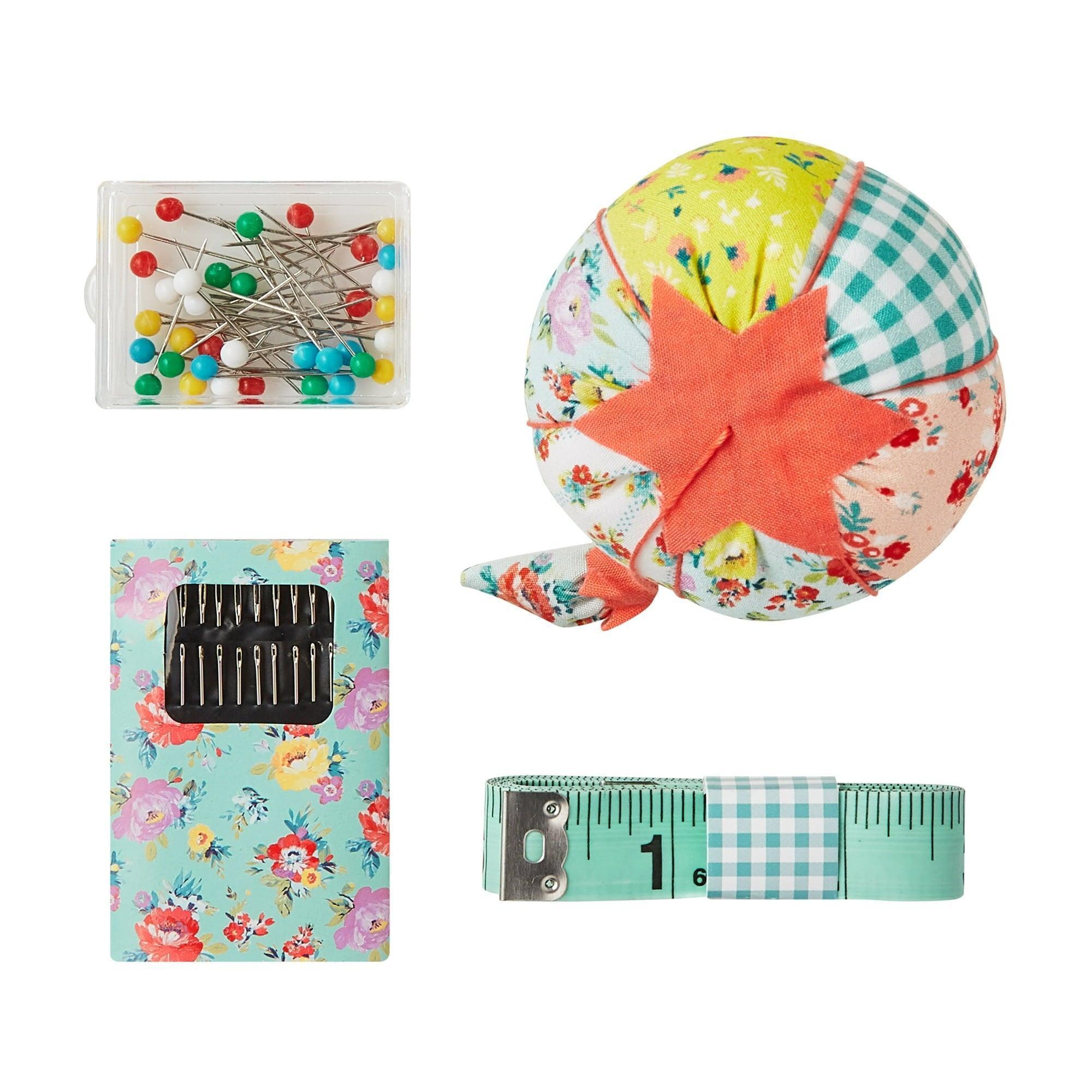 The Pioneer Woman Mazie Sewing Kit – Complete Crafting Set for Sewing & Embroidery - ClubOn