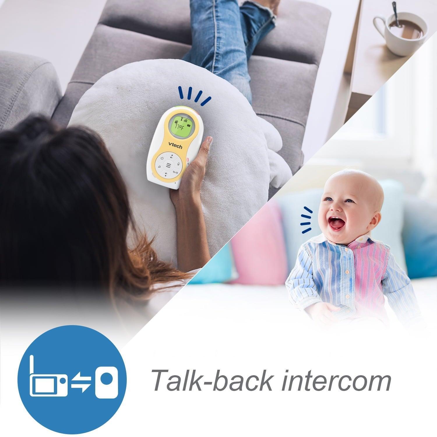 VTech DM1215 Enhanced Range Digital Audio Monitor with Dual Unit Rechargeable Battery & Night Light - ClubOn