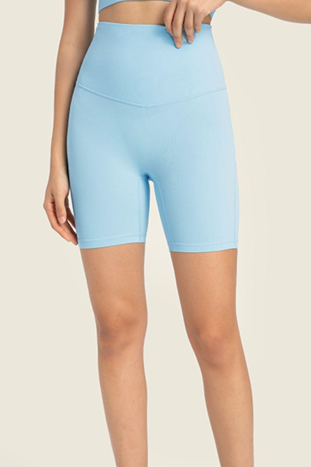 Millennia Seamless High-Rise Wide Waistband Biker Shorts - ClubOn