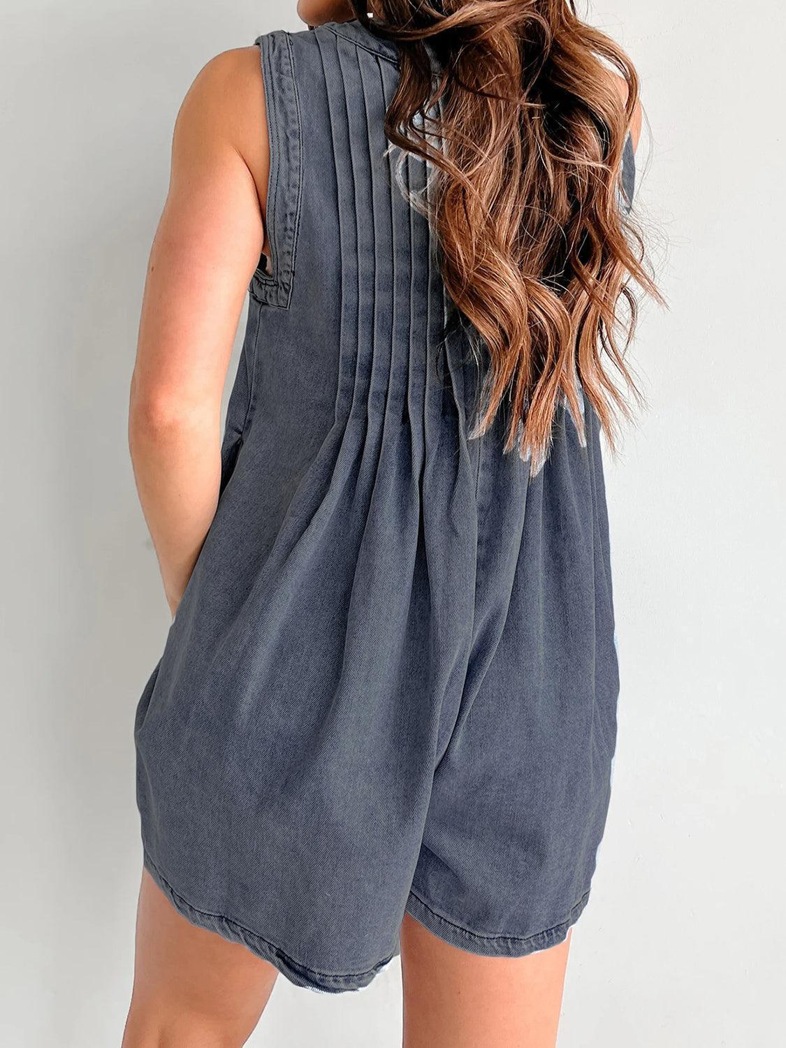 Tied Romper with Pockets - ClubOn