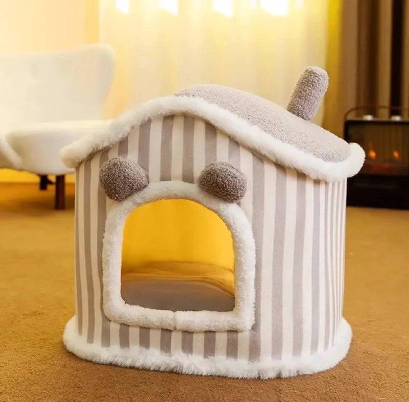 Pet Nest House - Autumn & Winter Closed Cat Nest for Warmth - ClubOn
