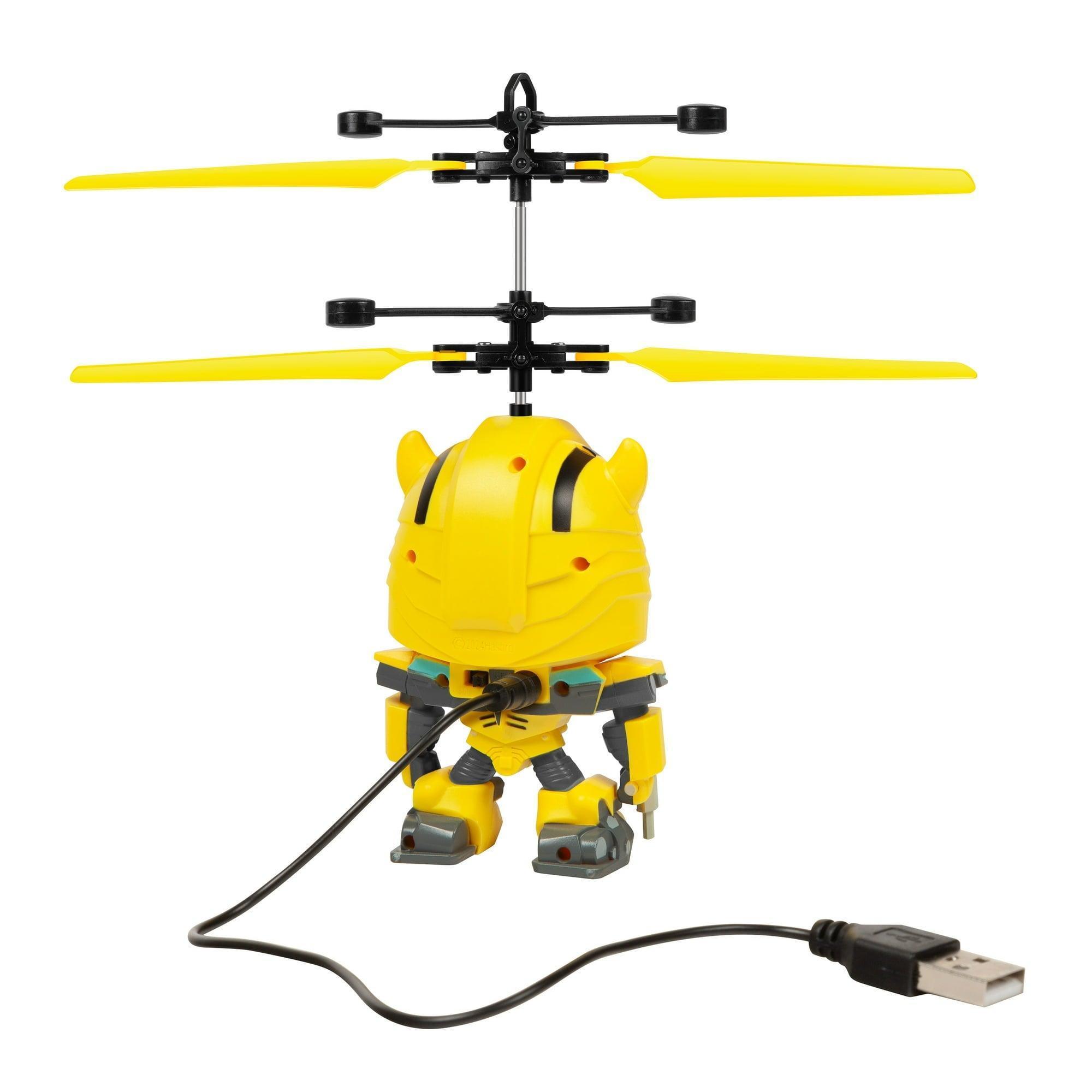 Transformers Bumblebee Big Head, 7.6-inch Motion Sensor Controlled UFO Helicopter - ClubOn
