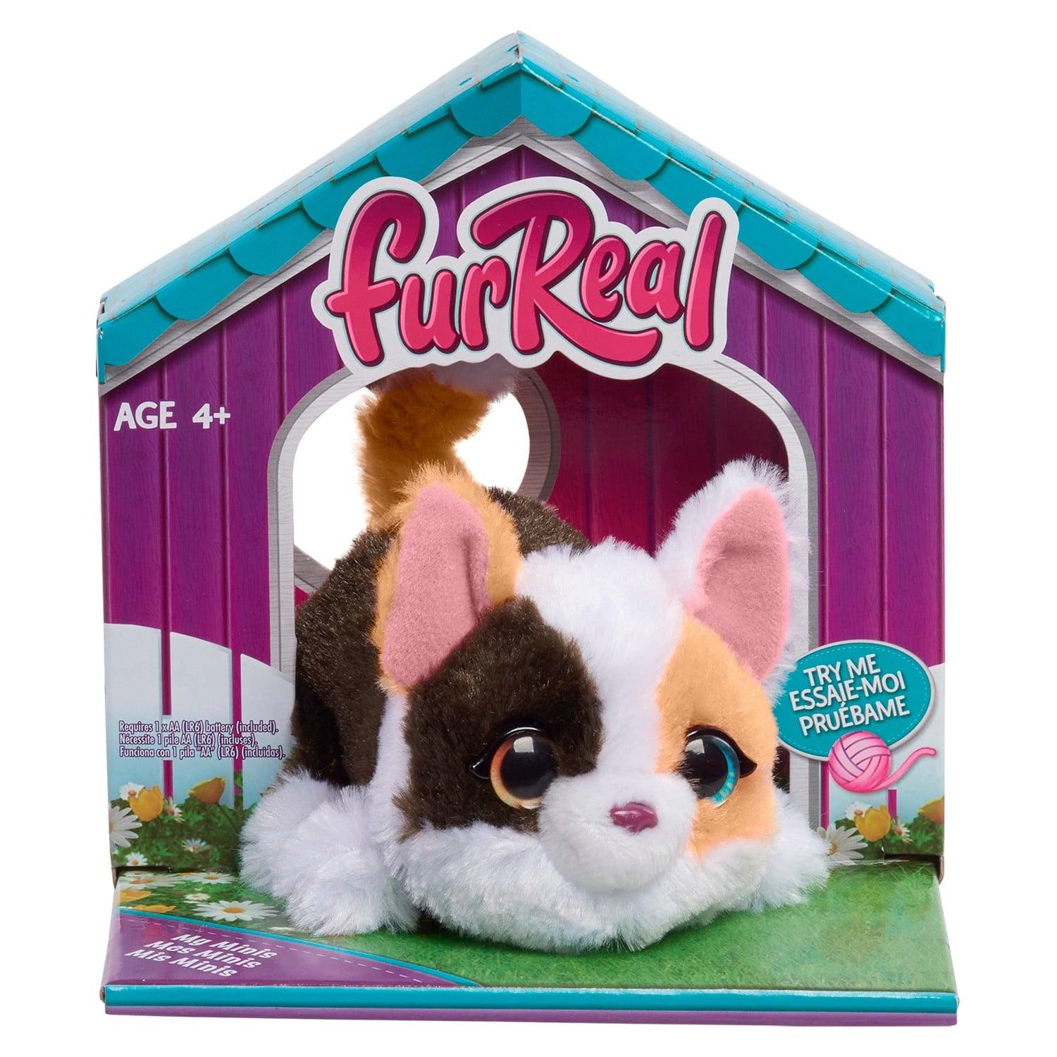 furReal My Minis Kitty Interactive Toy, Small Plush Kitty with Motion & Faux Fur - ClubOn