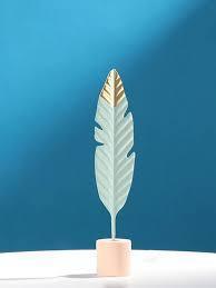 Modern Feather Wooden Decorations – Minimalist Miniature Figurines - ClubOn