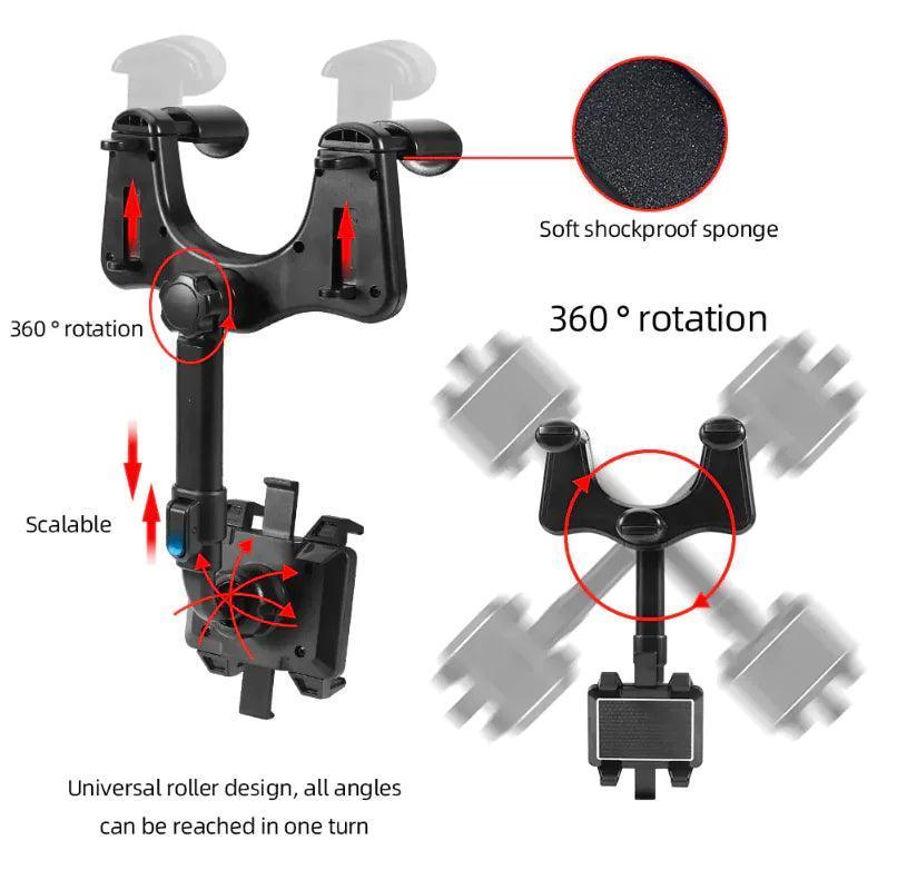 Rotatable Smart Phone Car Holder - ClubOn