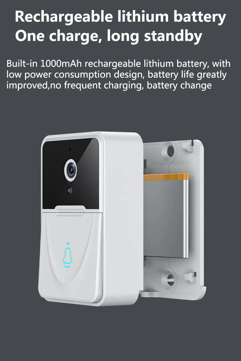 Wireless Security Smart WiFi Doorbell Intercom Video Camera Door Ring Bell Chime - ClubOn