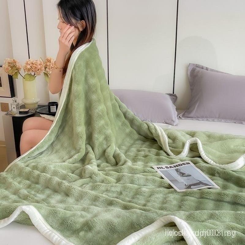 Class A Rabbit Wool Blanket – Thick & Warm Winter Sofa Nap Blanket - ClubOn