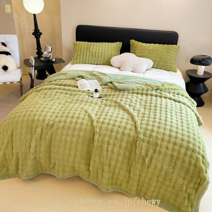 Super Soft Faux Fur Blanket – Warm Coral Fleece Throw Cover - ClubOn